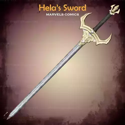 Hela Sword Cosplay Marvels Comics - STL File