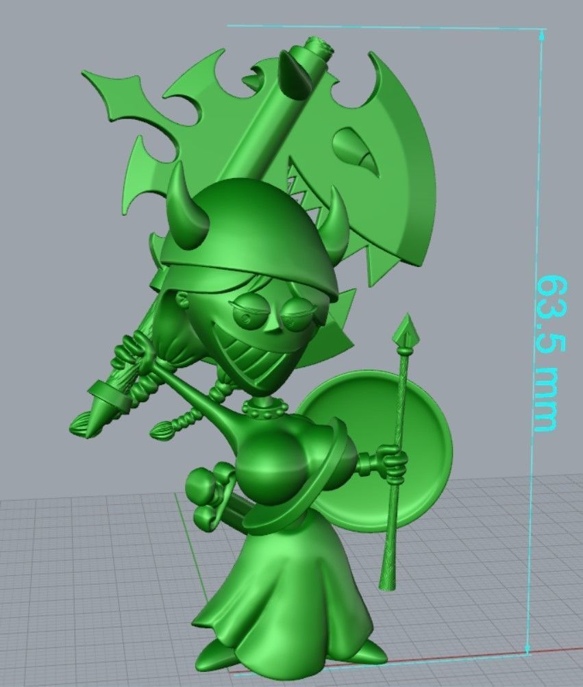 Woman Warrior 3DM STL OBJ model for 3D printing and CNC 3D print model_12