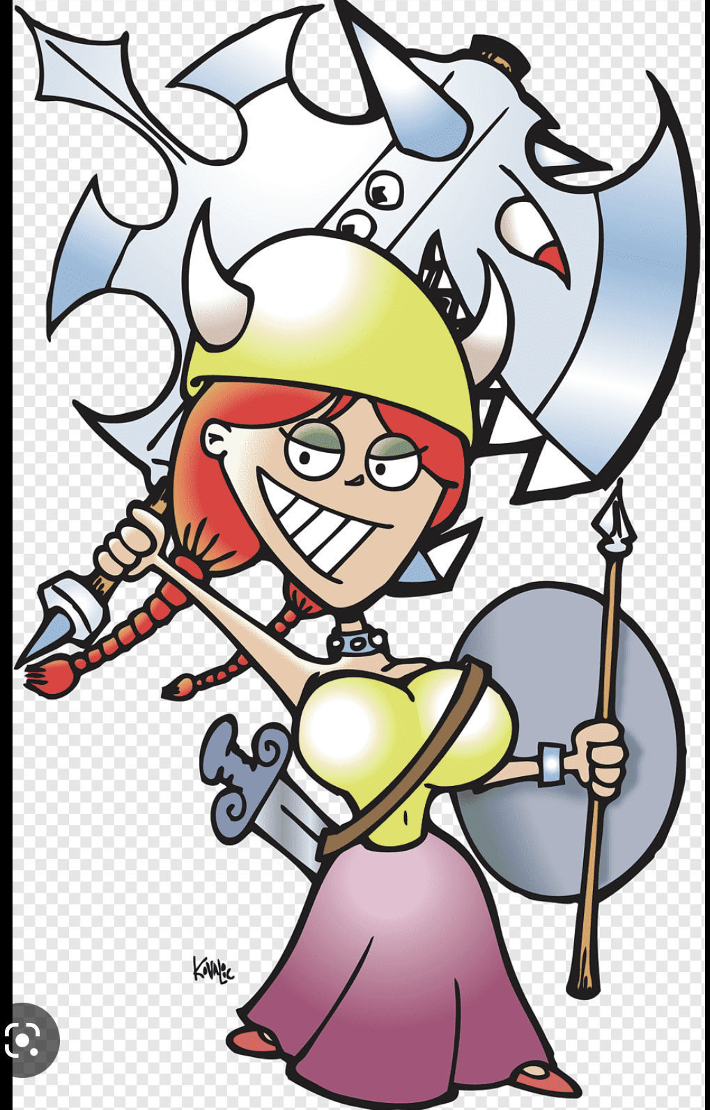 Woman Warrior 3DM STL OBJ model for 3D printing and CNC 3D print model_15