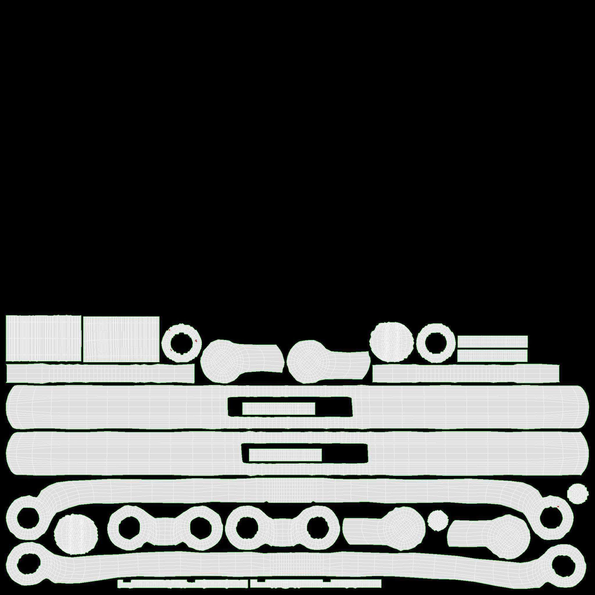 Modern Cat Eye-shaped glasses 3D model_10