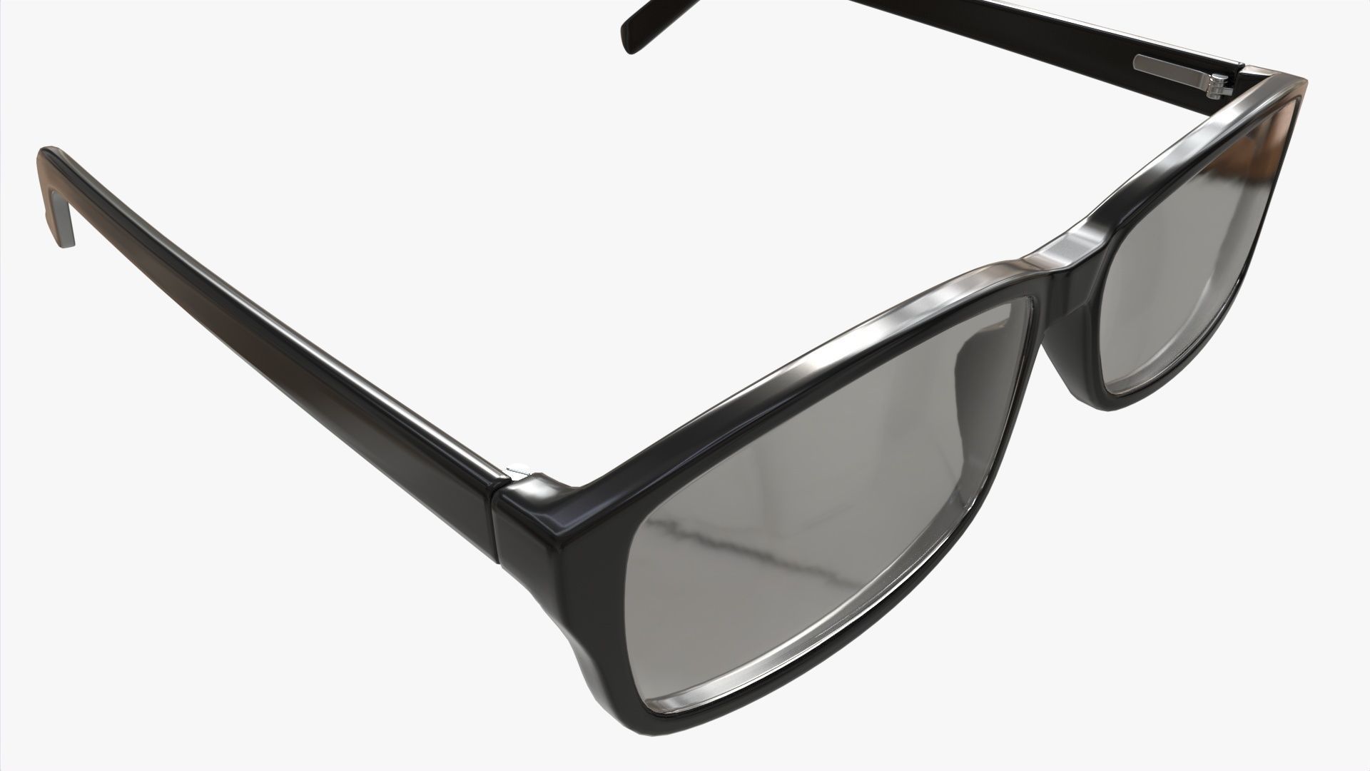 Modern Cat Eye-shaped glasses 3D model_2