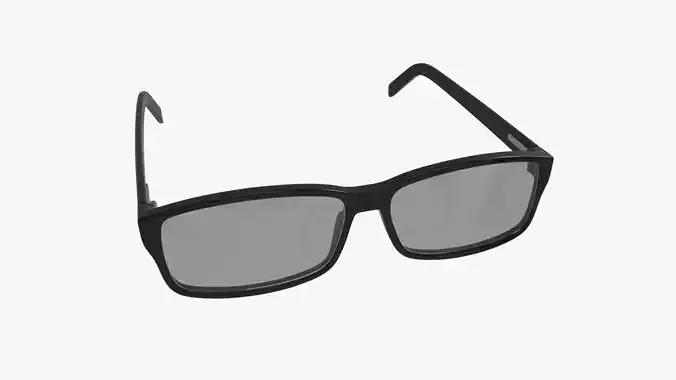 Modern Cat Eye-shaped glasses 3D model