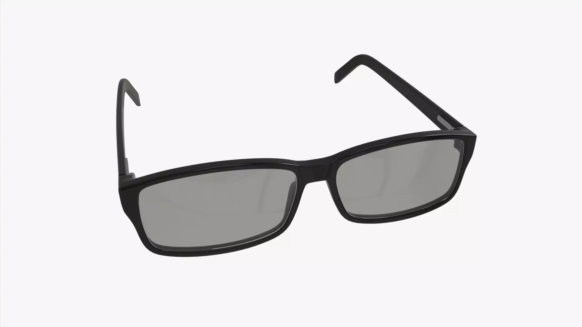Modern Cat Eye-shaped glasses 3D model_0