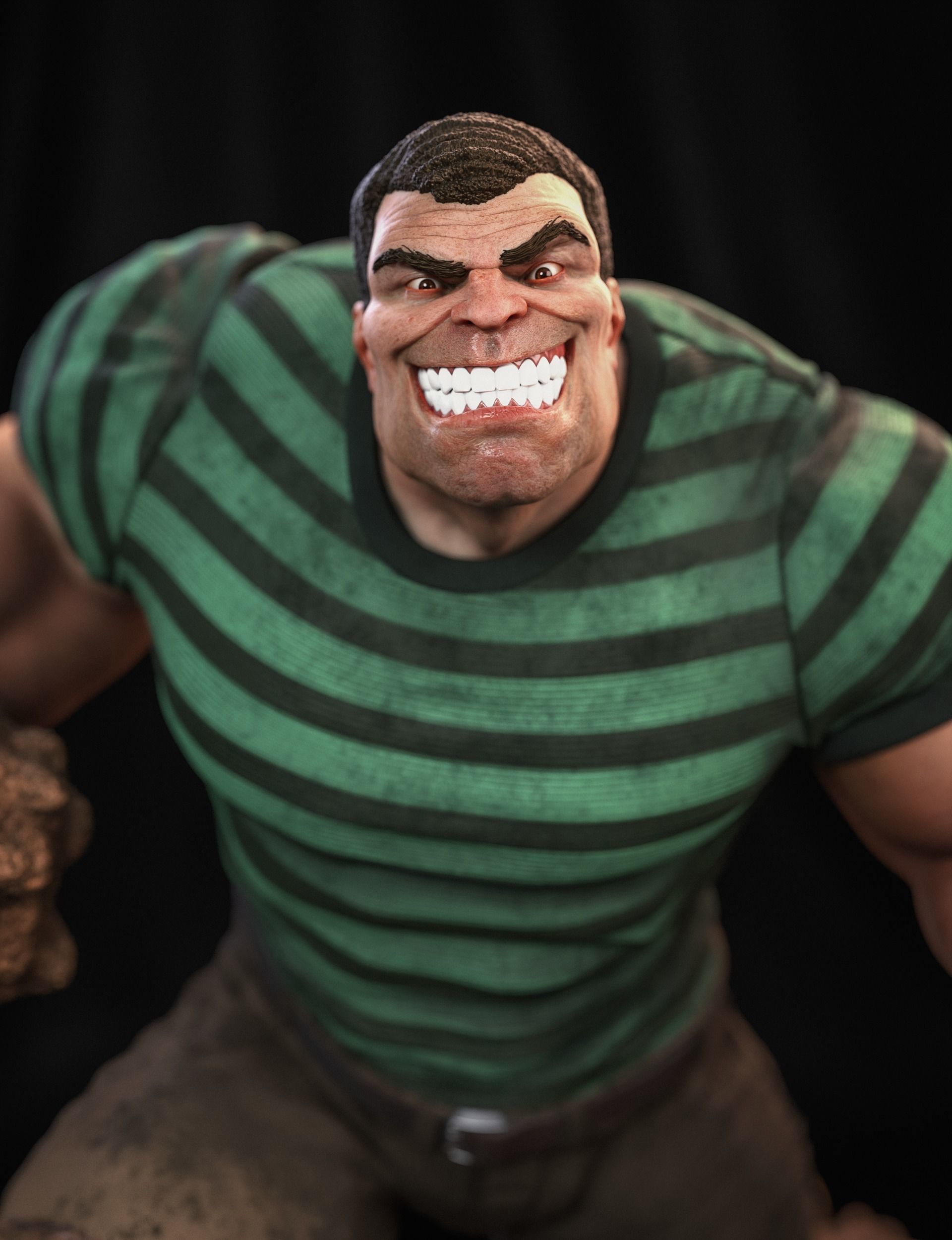 SandMan Statue  3D print model_8