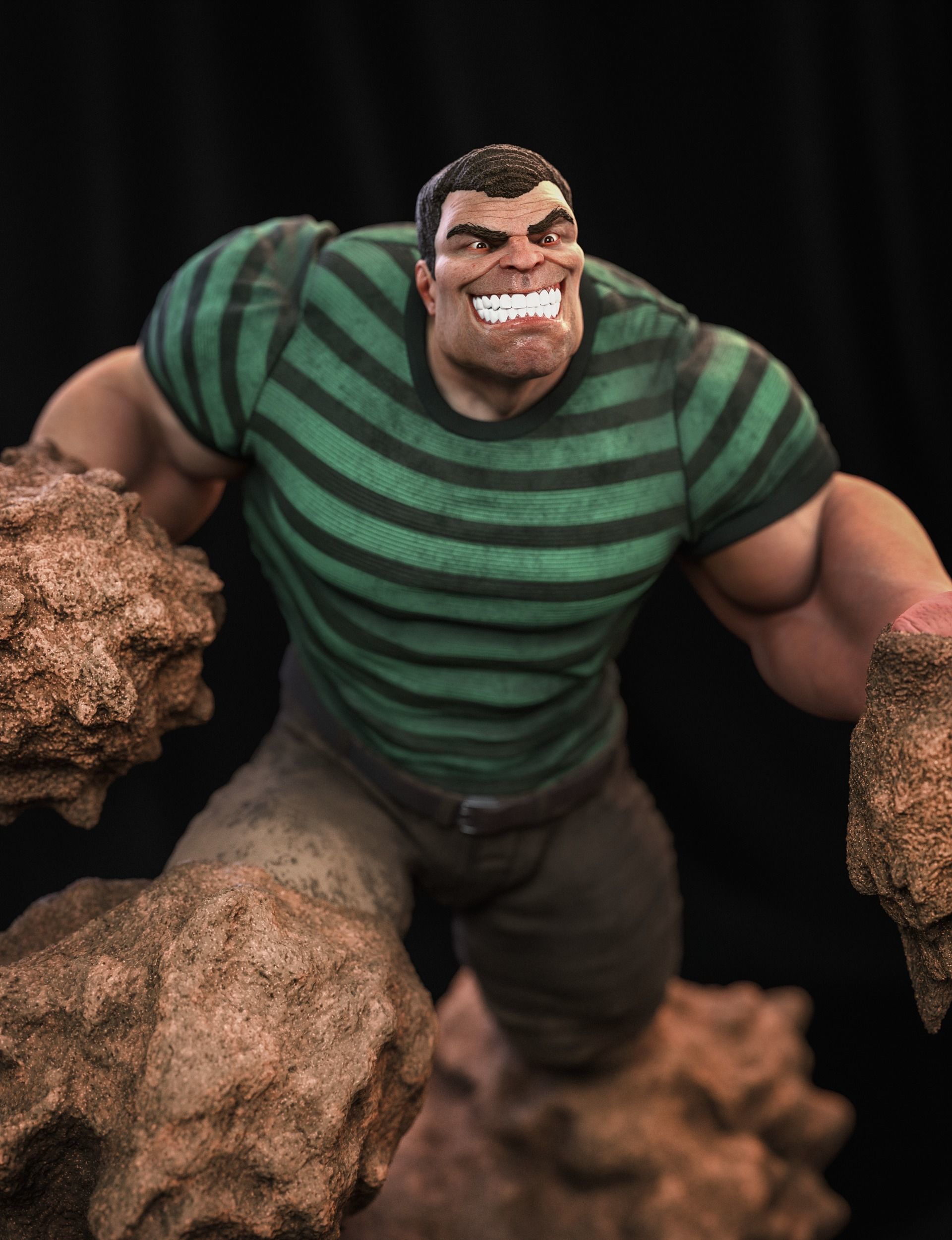 SandMan Statue  3D print model_5