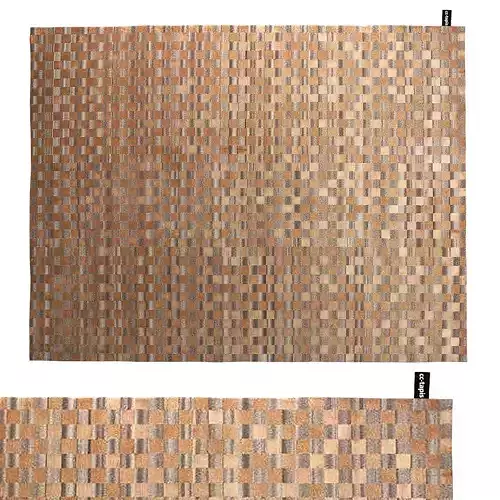 Damier Rug - Dark Copper