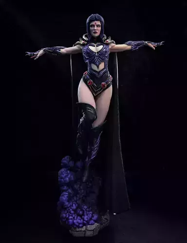 Raven Statue 3D print model