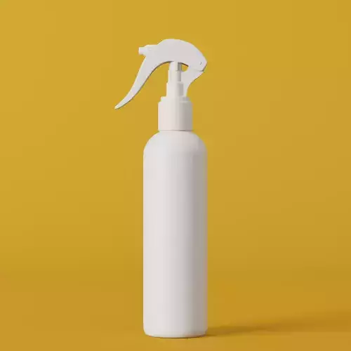 Spray plastic bottle with dispenser 250 ml 3D model