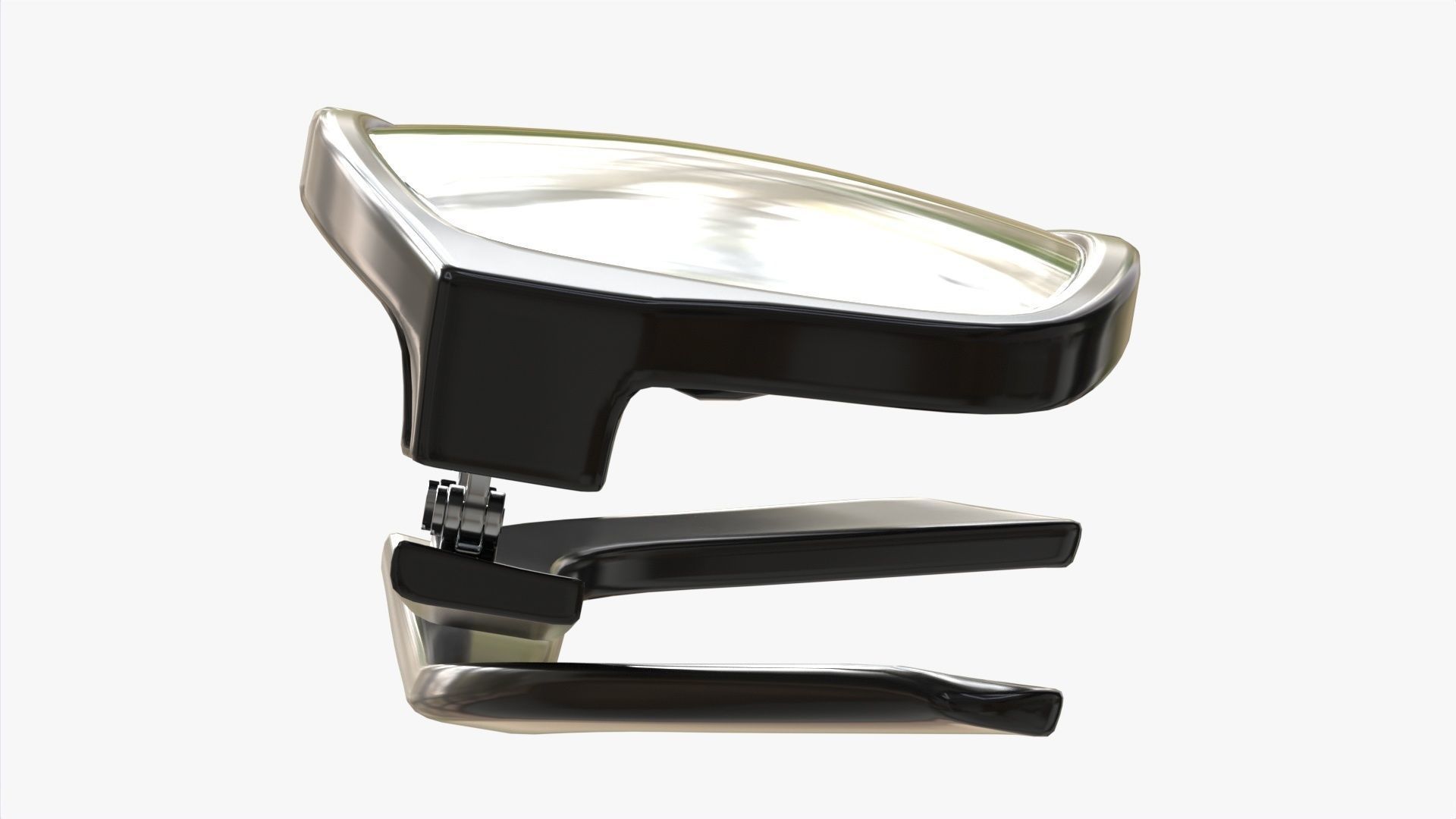 Modern Cat Eye-shaped glasses folded 3D model_5