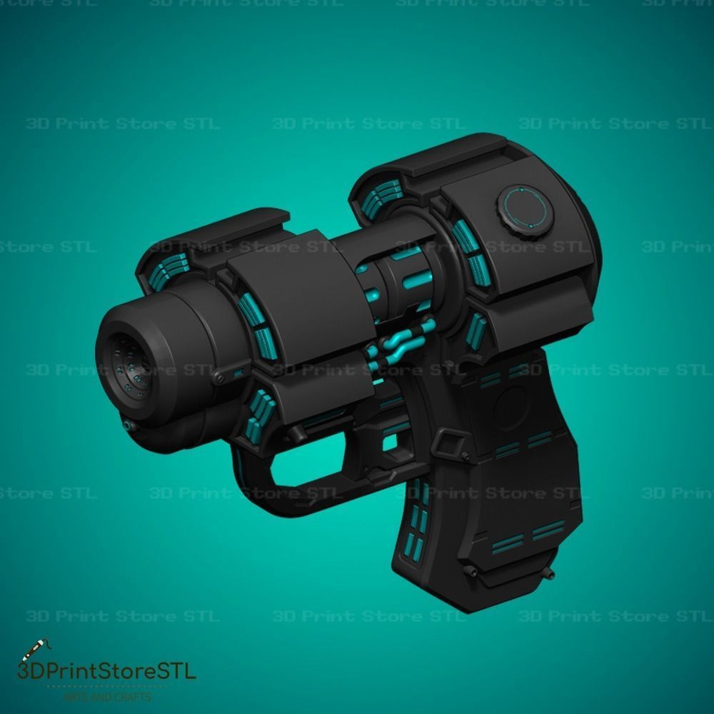 X Gun Cosplay GantZ  - STL File 3D print model_5