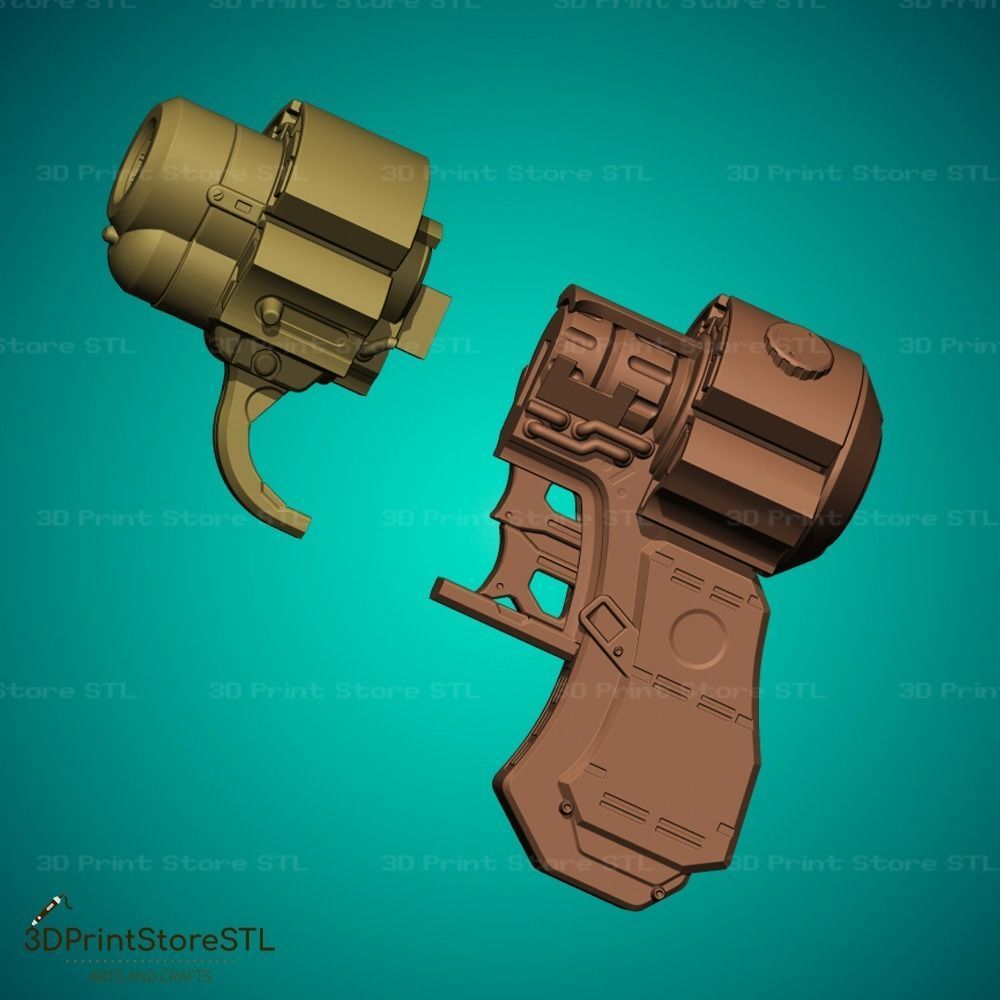 X Gun Cosplay GantZ  - STL File 3D print model_11