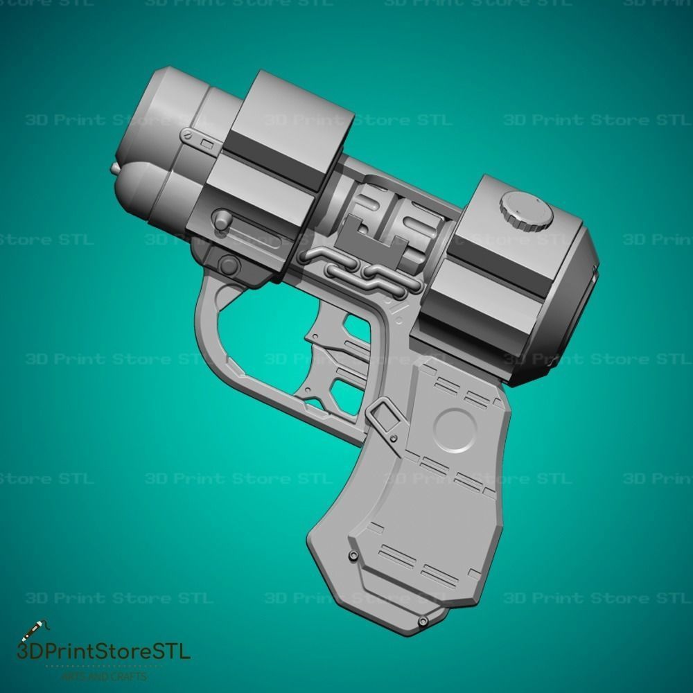 X Gun Cosplay GantZ  - STL File 3D print model_9