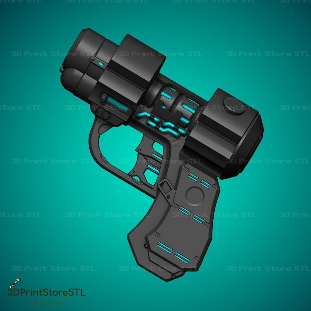 X Gun Cosplay GantZ  - STL File 3D print model_1