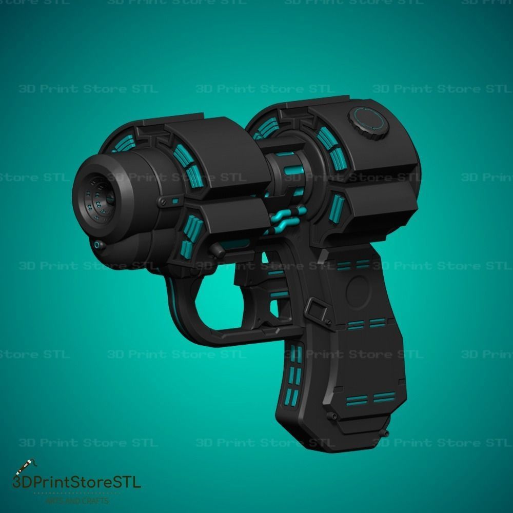 X Gun Cosplay GantZ  - STL File 3D print model_3
