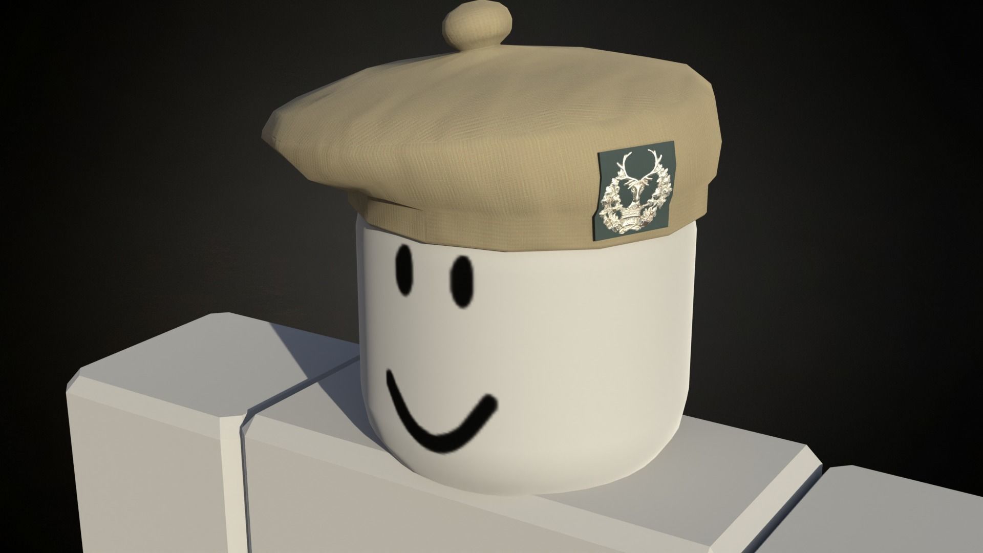 8 British ww2 military berets works on roblox characters too Low-poly 3D model_9