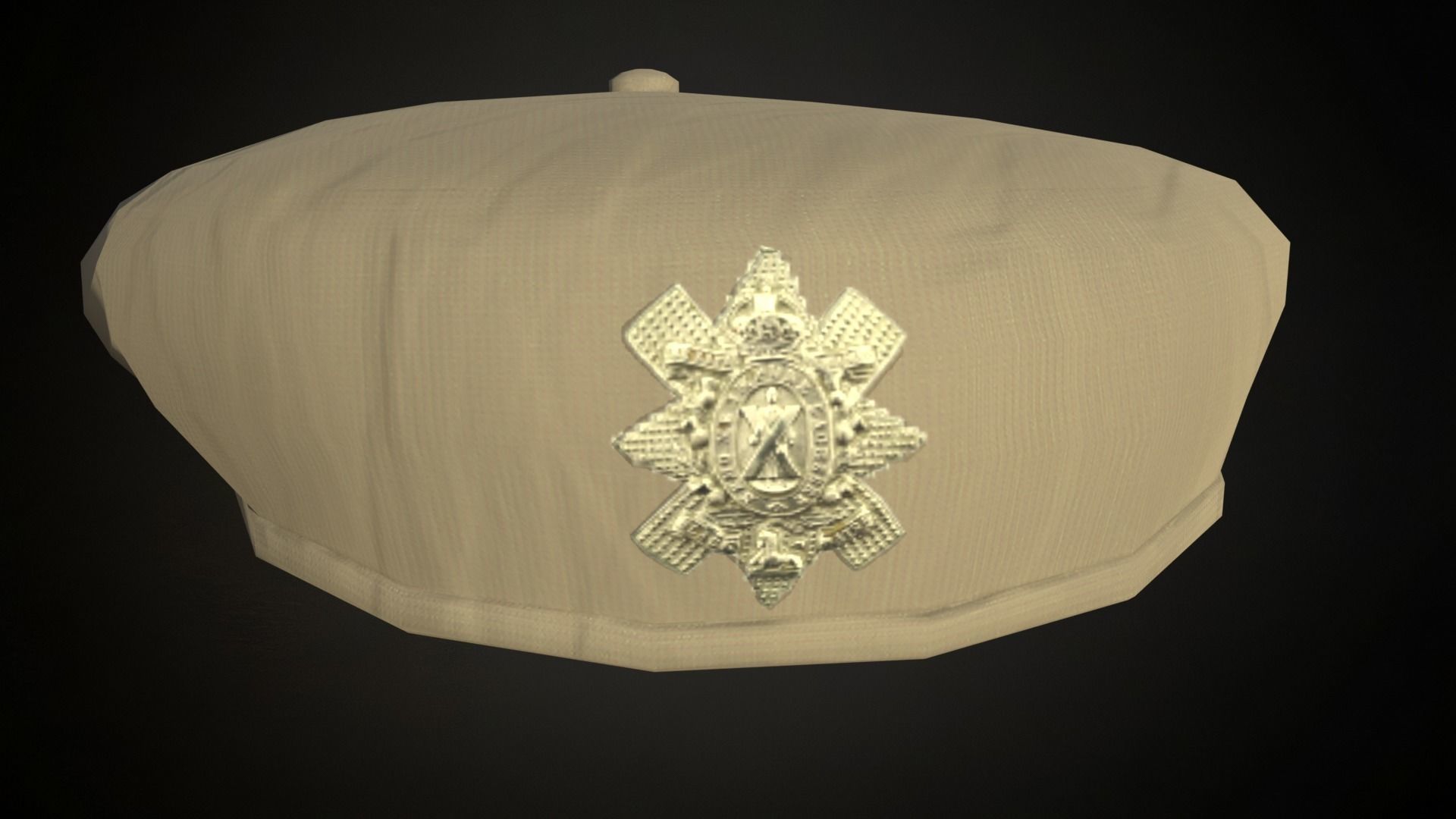 8 British ww2 military berets works on roblox characters too Low-poly 3D model_4