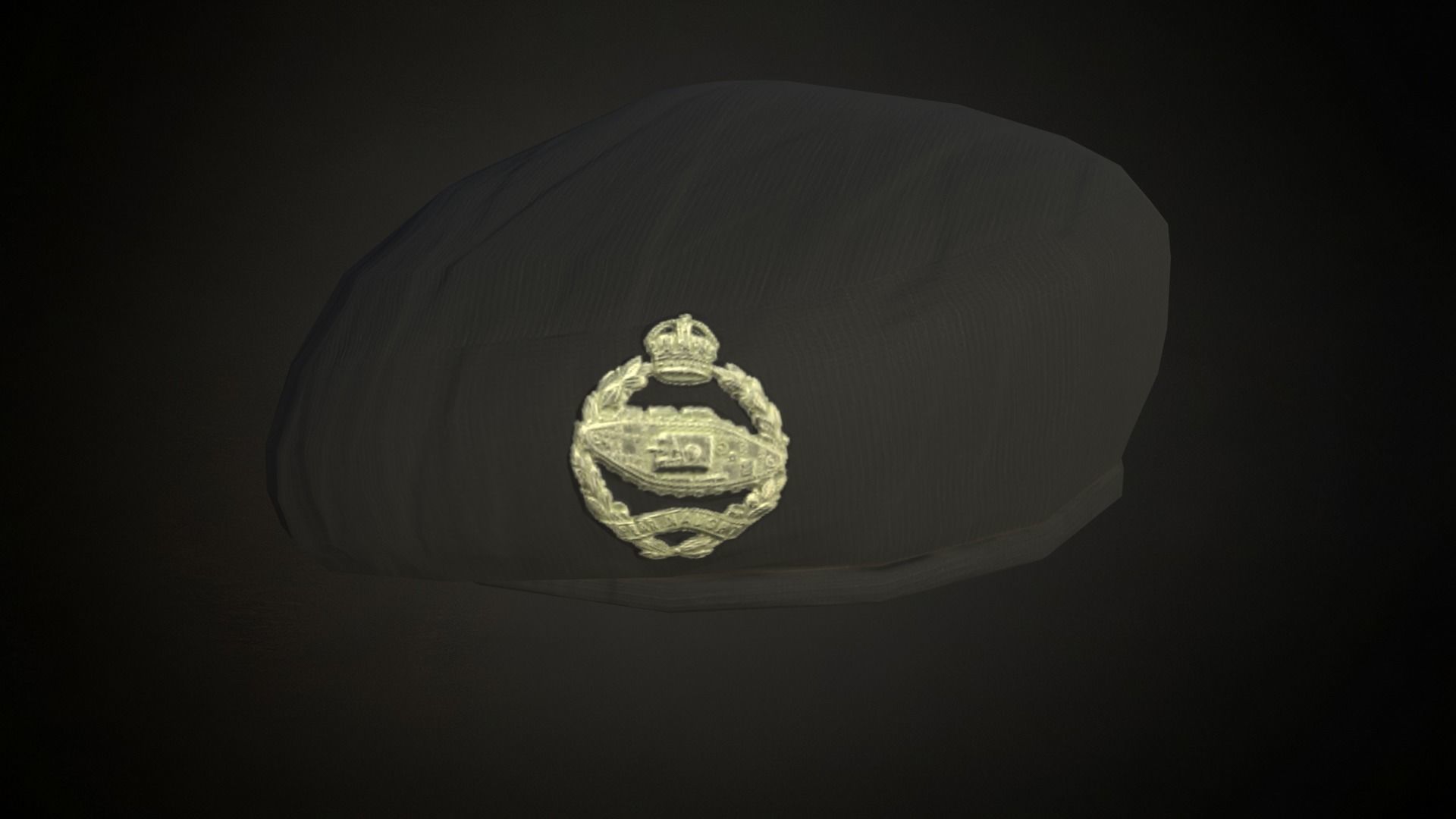 8 British ww2 military berets works on roblox characters too Low-poly 3D model_3