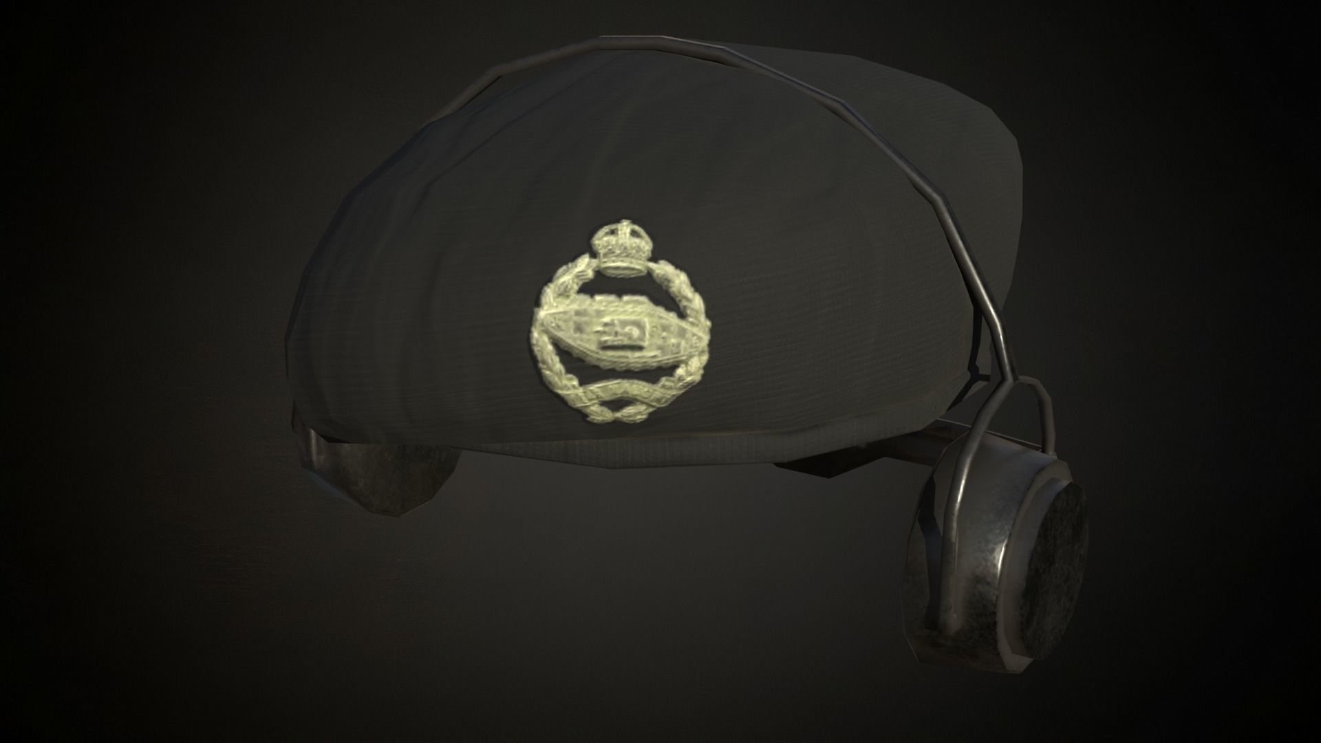 8 British ww2 military berets works on roblox characters too Low-poly 3D model_2