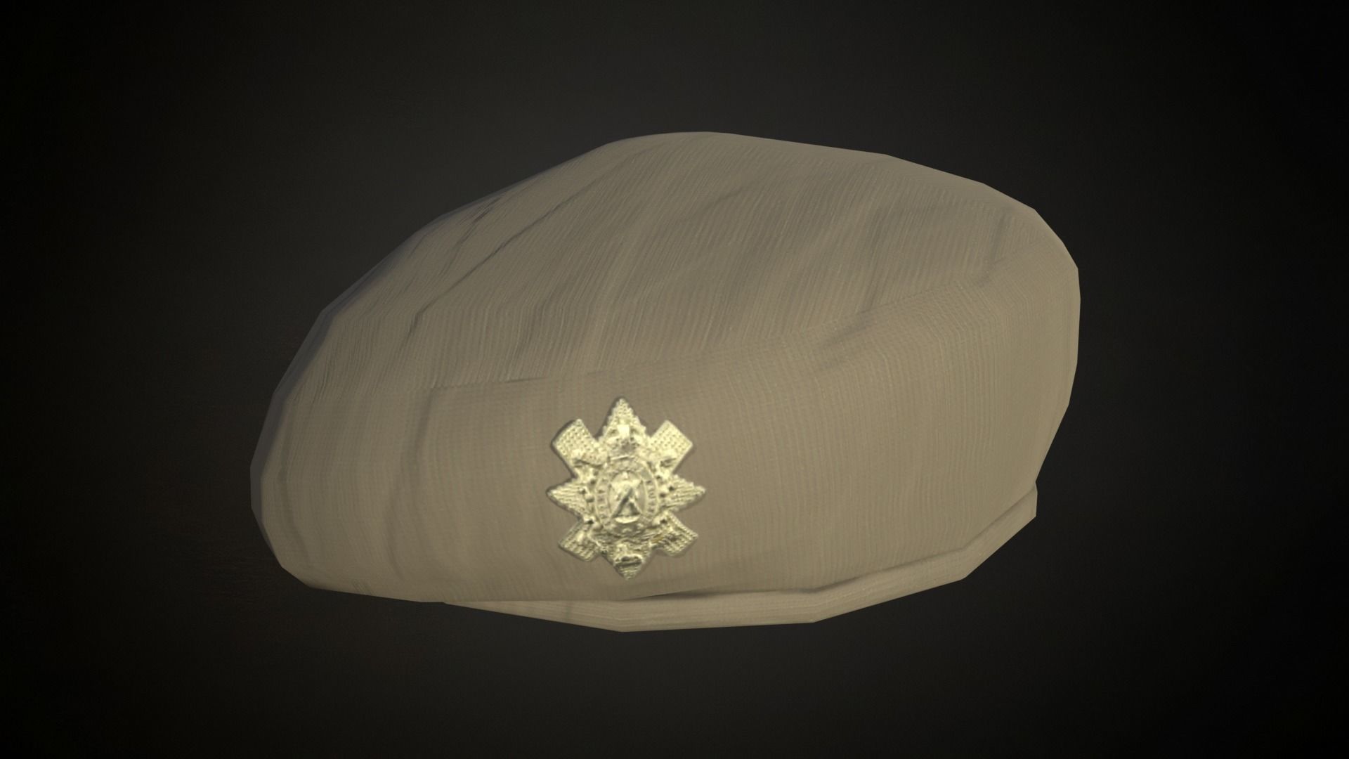 8 British ww2 military berets works on roblox characters too Low-poly 3D model_7