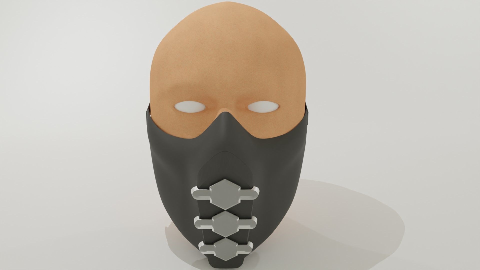 Mask caps1 with opening mechanism 3D print model_2