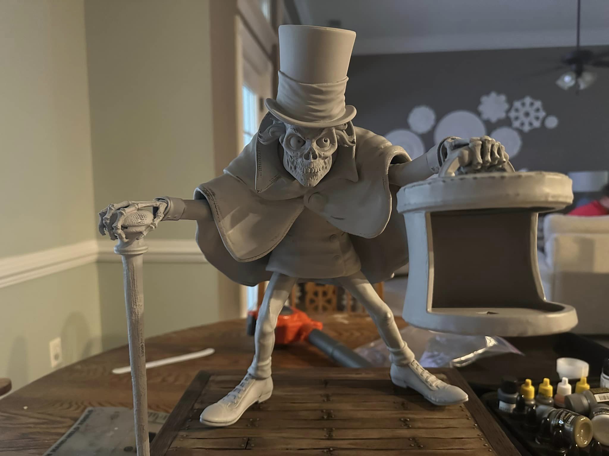 Disney Haunted Mansion The Hatbox Ghost 3D Printable Sculpt 3D print model_6