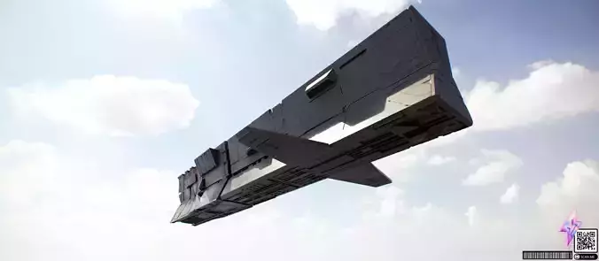 spaceship m01 3D model