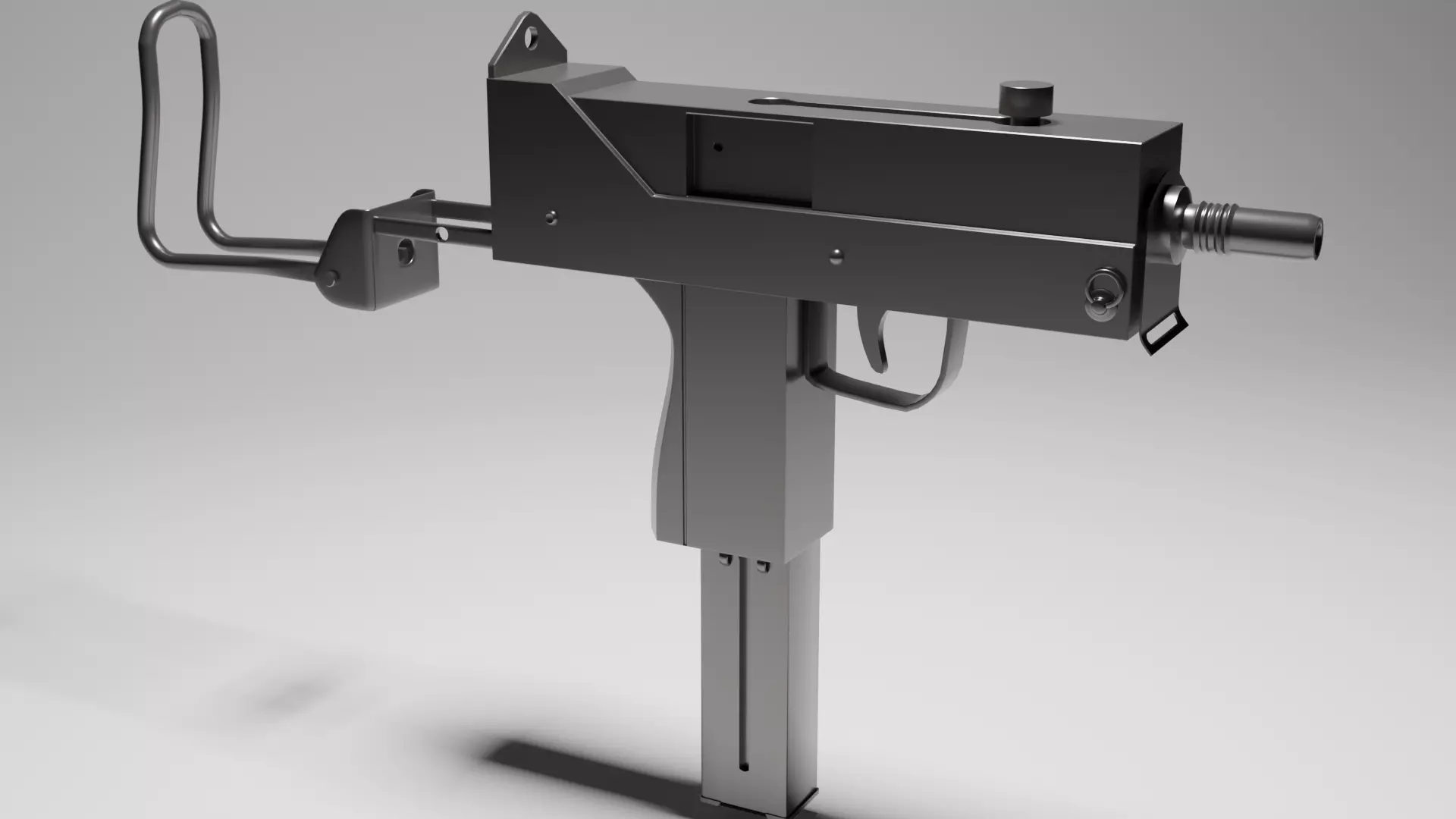 UZZI gun Free low-poly 3D model
