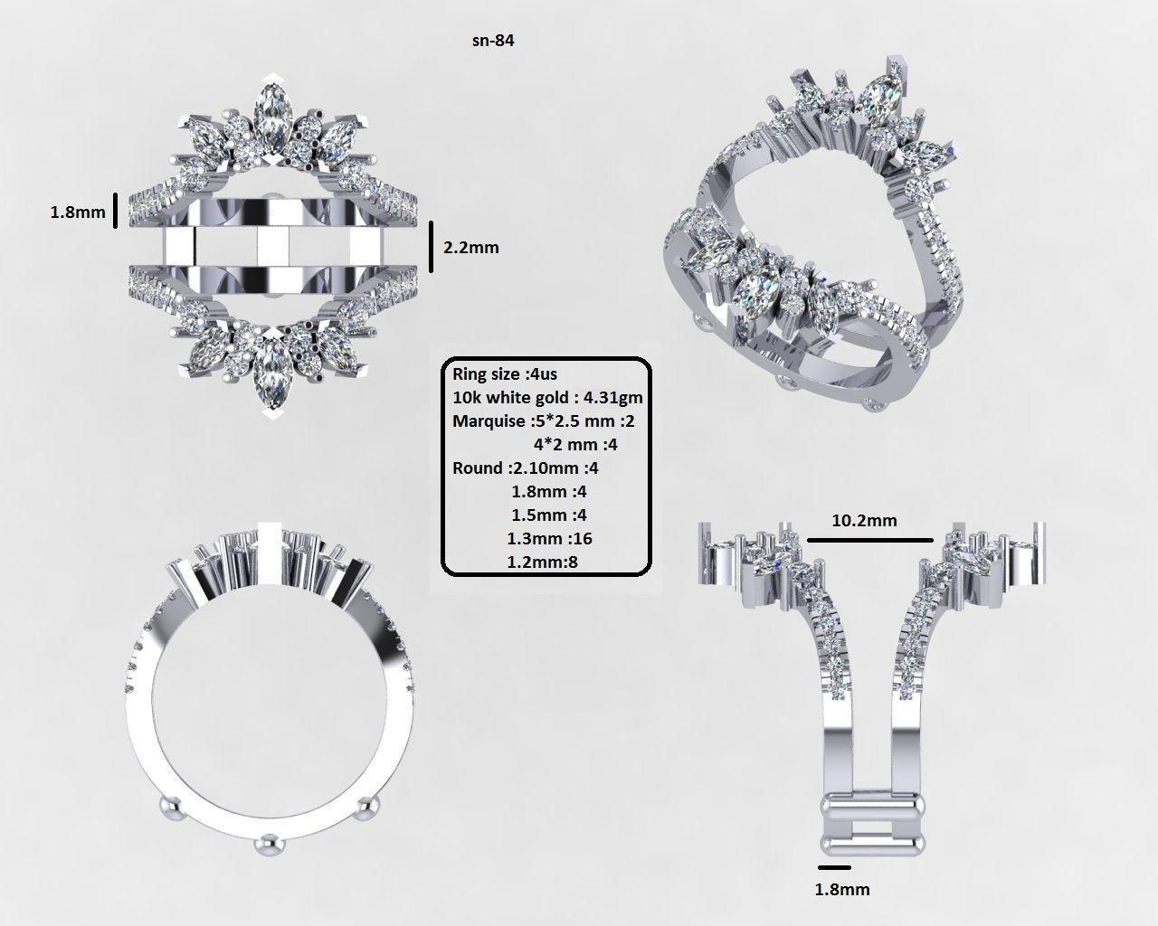 3D modelling Rendering 3D print model_1