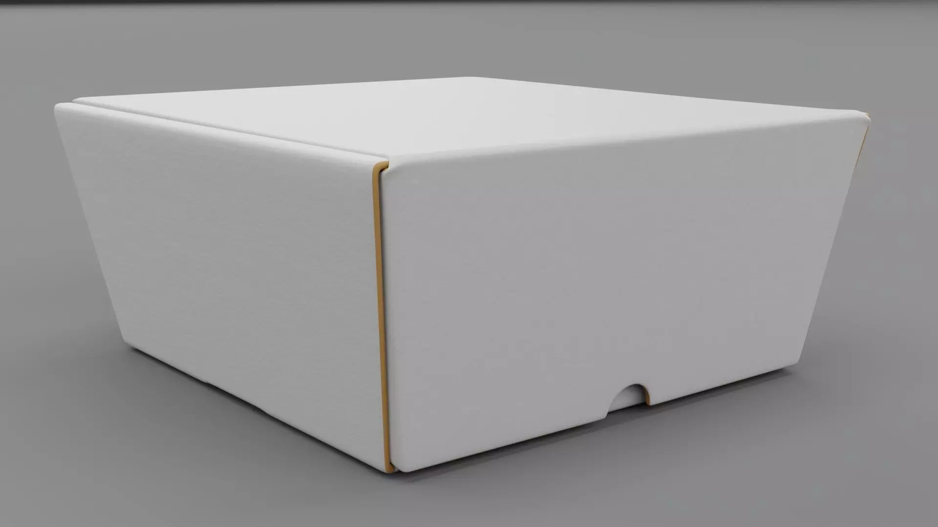 Empty packages burger box 01 Low-poly 3D model