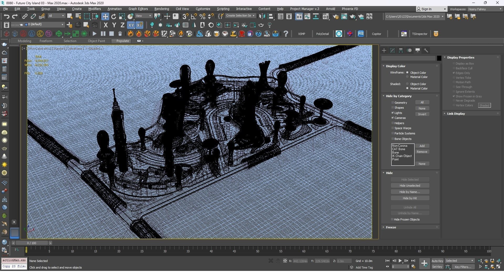 0080 - Future City Island 03 - 2D Drawing - 3ds Files 3D model_41