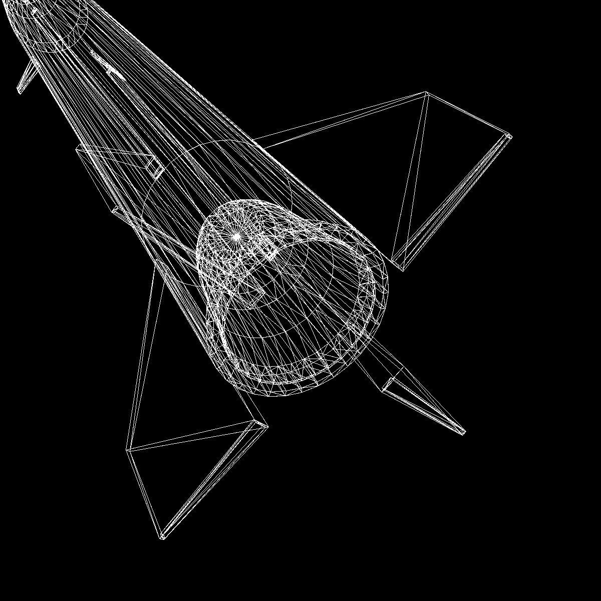 CSS-7 Ballitic Missile Low-poly 3D model_12