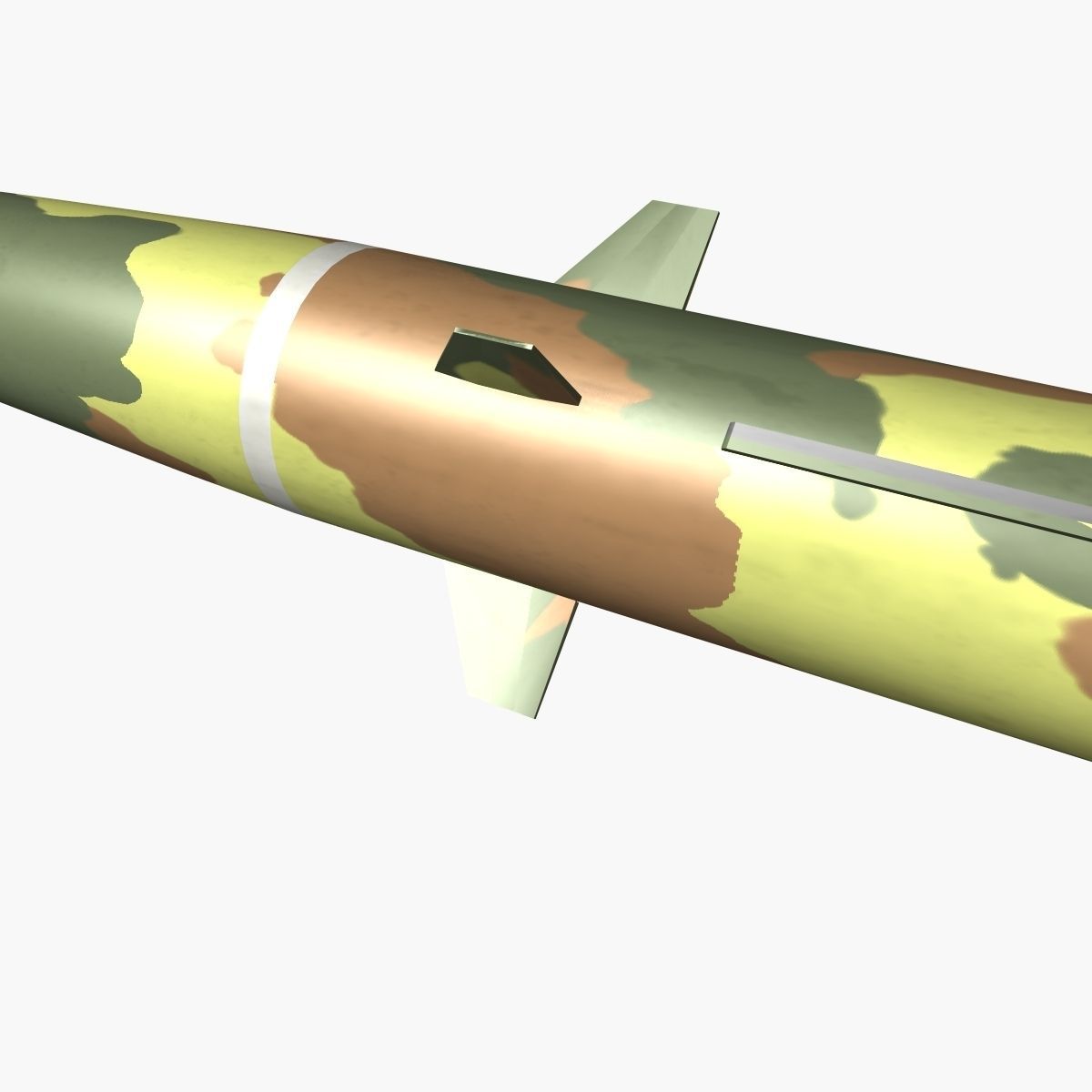 CSS-7 Ballitic Missile Low-poly 3D model_2