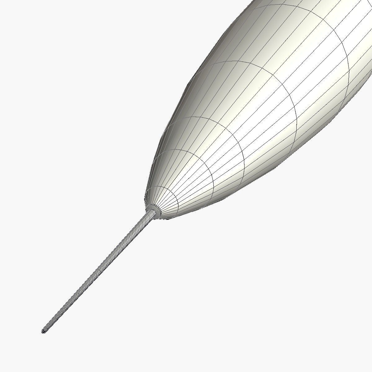 CSS-7 Ballitic Missile Low-poly 3D model_6