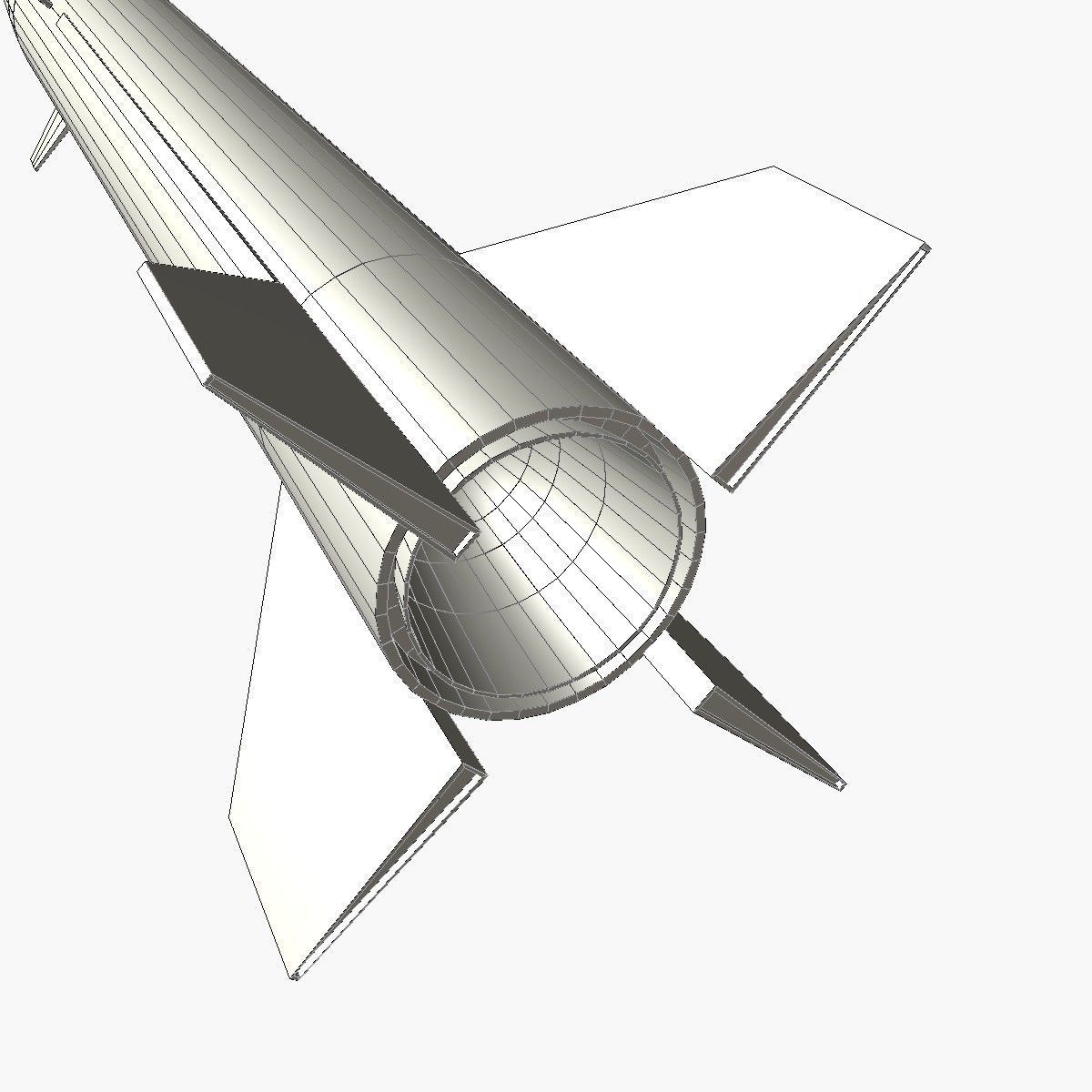 CSS-7 Ballitic Missile Low-poly 3D model_8