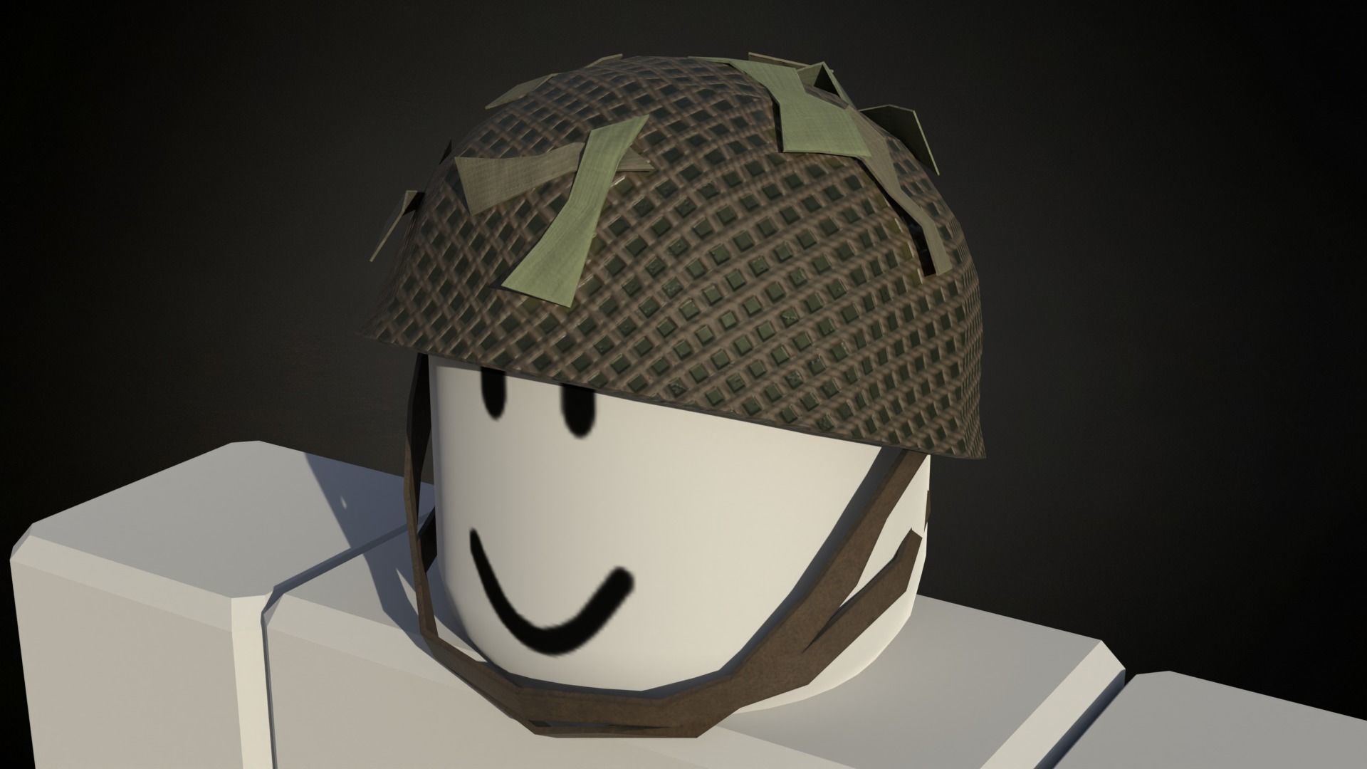 5 British ww2 military helmets works on roblox characters too Low-poly 3D model_6