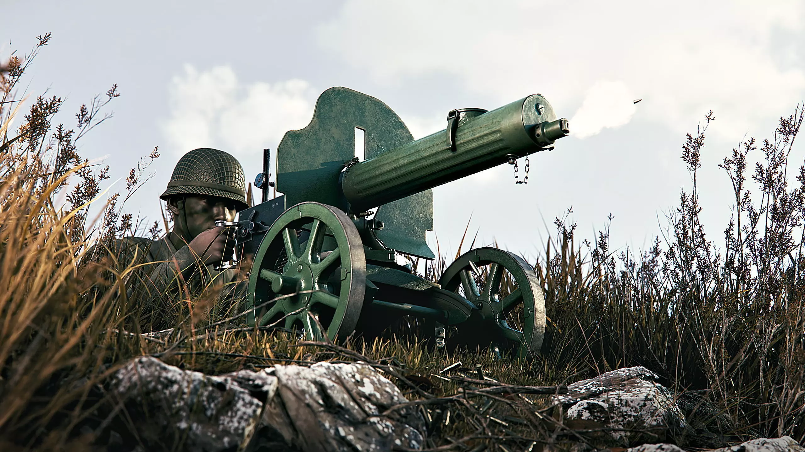 Maxim 1910 - Automatic Machine Gun Low-poly 3D model