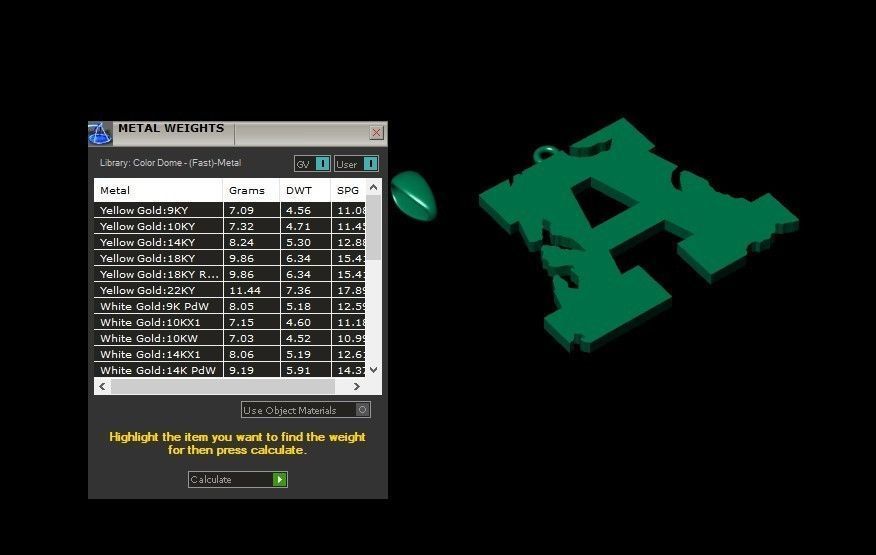 Model 926 A Crack Initial Letter Alphabet Pendant 3D print model_10