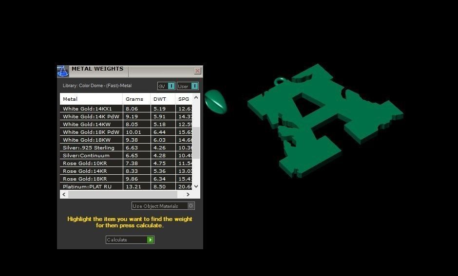 Model 926 A Crack Initial Letter Alphabet Pendant 3D print model_11