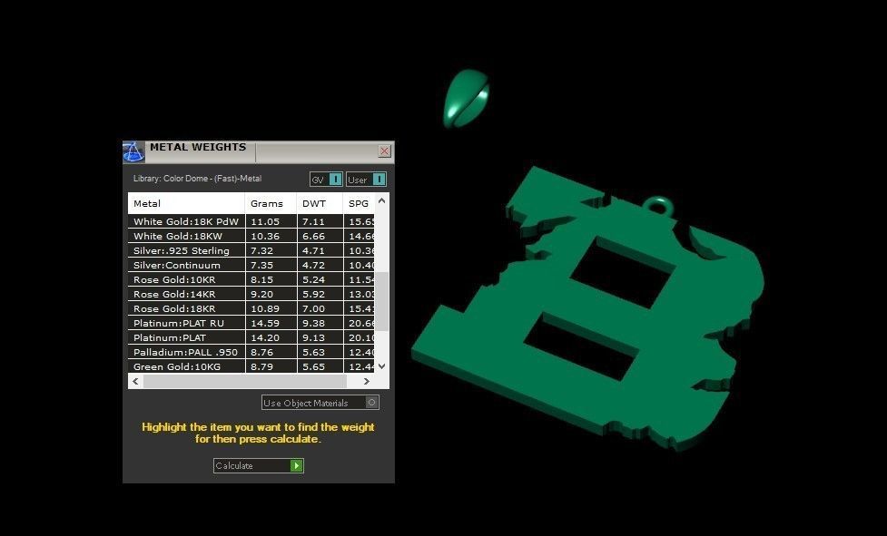 Model 927 B Crack Initial Letter Alphabet Pendant 3D print model_11