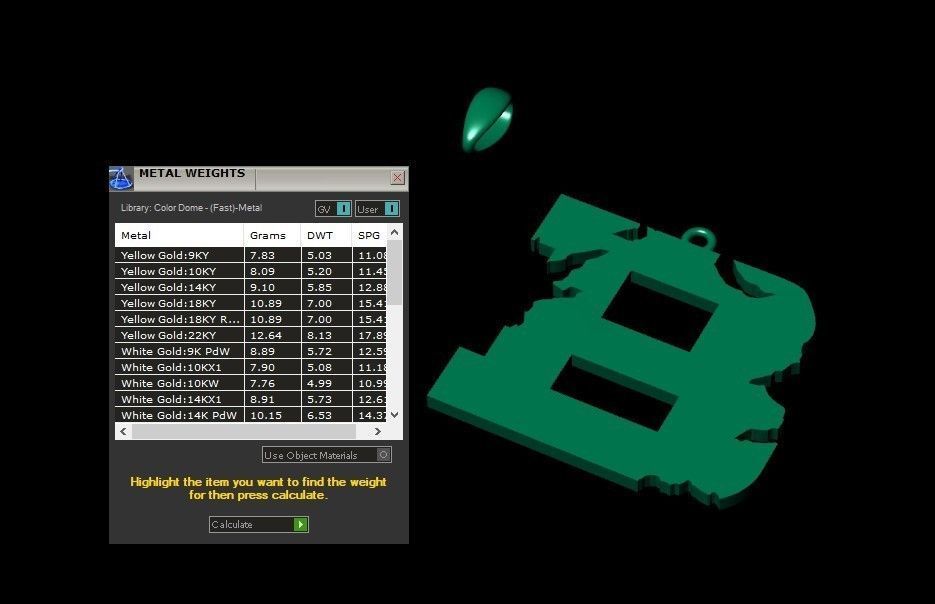 Model 927 B Crack Initial Letter Alphabet Pendant 3D print model_10