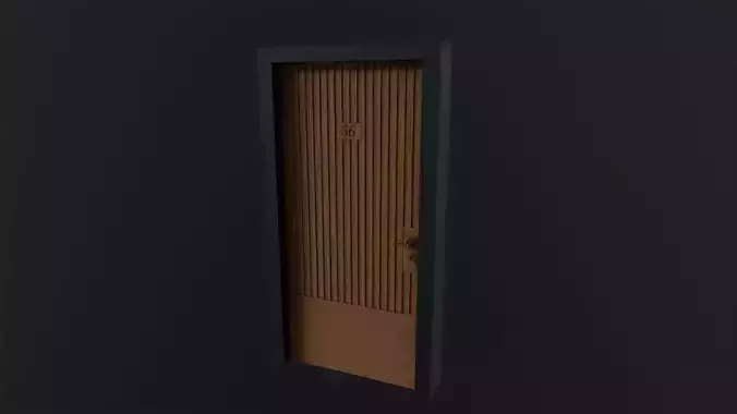 Door 3D Model wooden