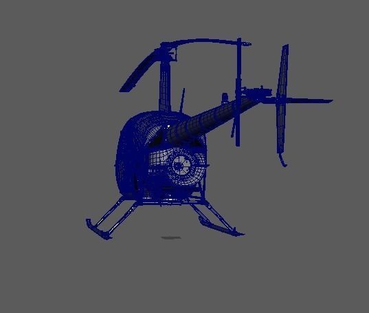 Helicopter Robinson 3D model_21