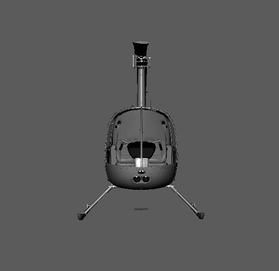 Helicopter Robinson 3D model_10