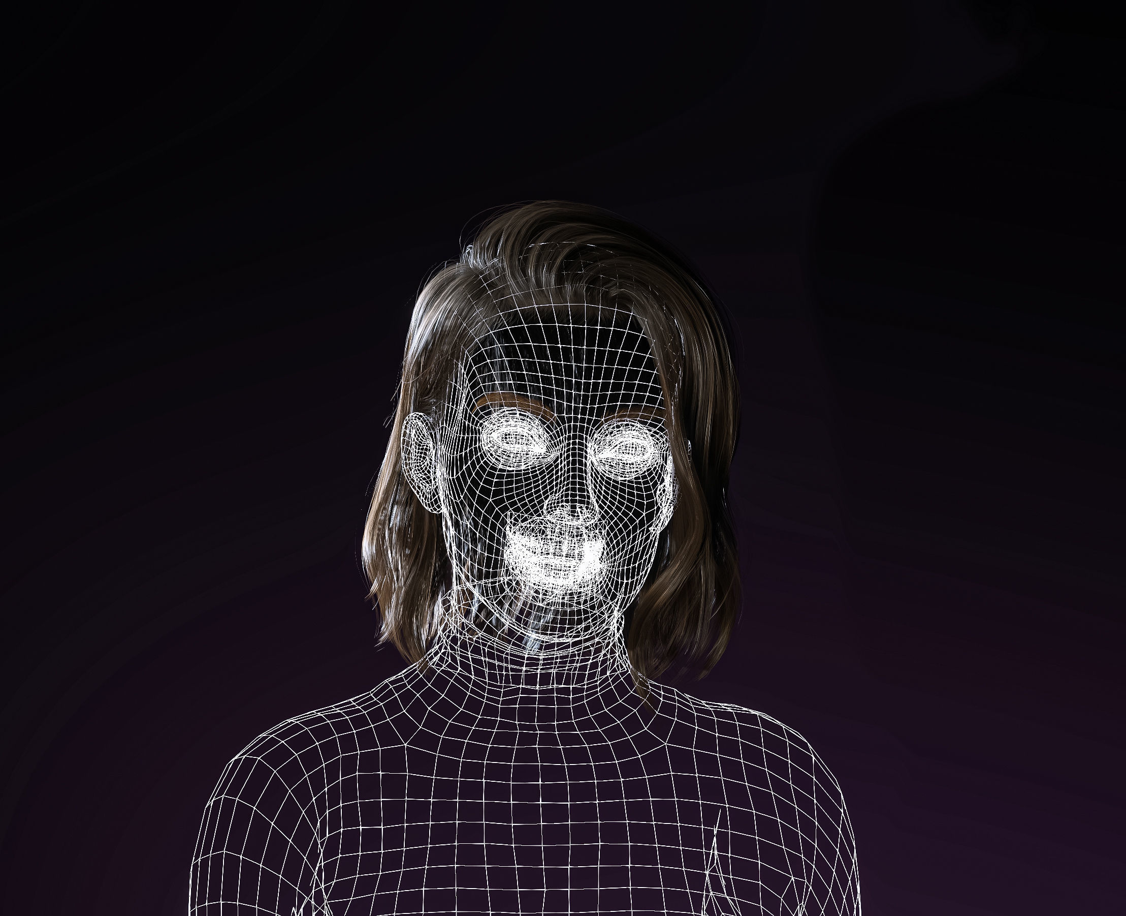 High Quality Realistic Woman Brown Skirt Free low-poly 3D model_19