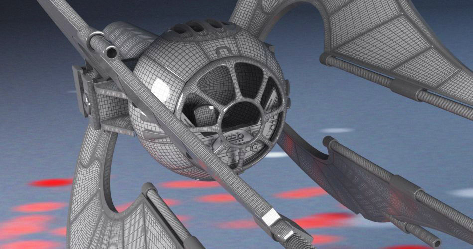 Spaceship Chiss clawcraft 3D print model_11