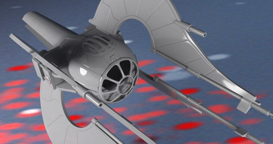 Spaceship Chiss clawcraft 3D print model_8