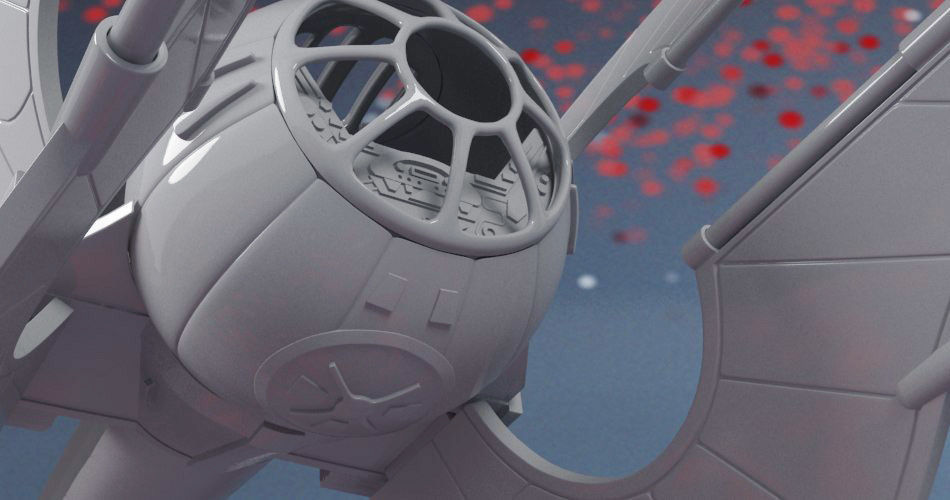 Spaceship Chiss clawcraft 3D print model_6