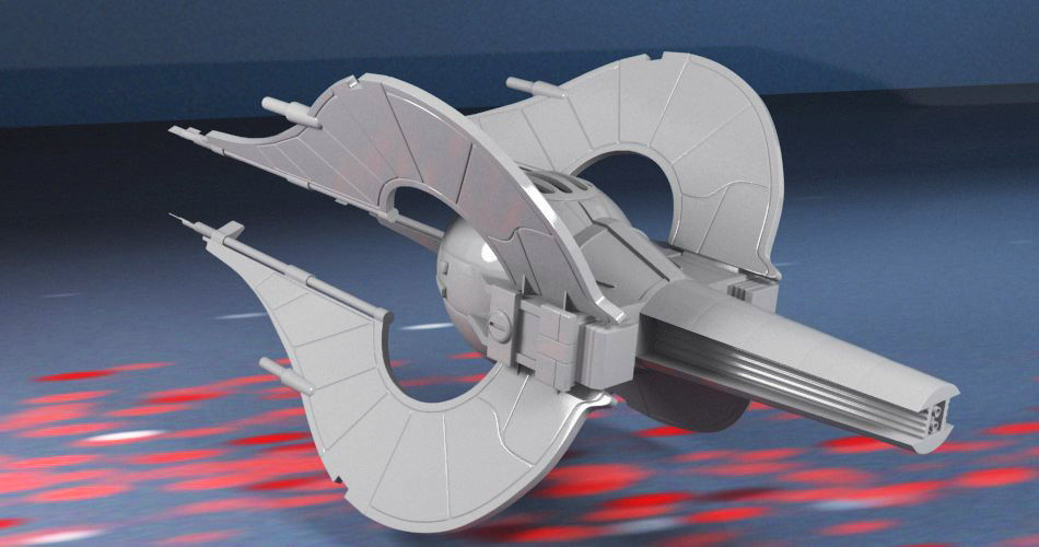 Spaceship Chiss clawcraft 3D print model_7