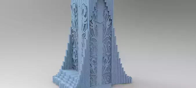 Norse Gods Tower 1 3D model
