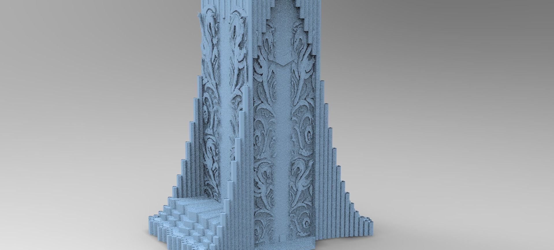 Norse Gods Tower 1 3D model_1